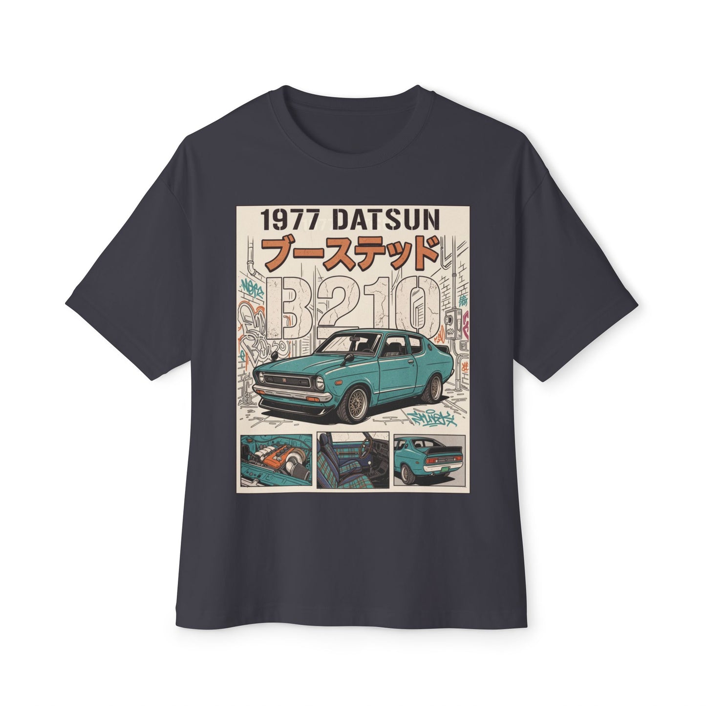 1977 Datsun 3210 Vintage Car Tee — Retro Japanese JDM Graphic T-Shirt