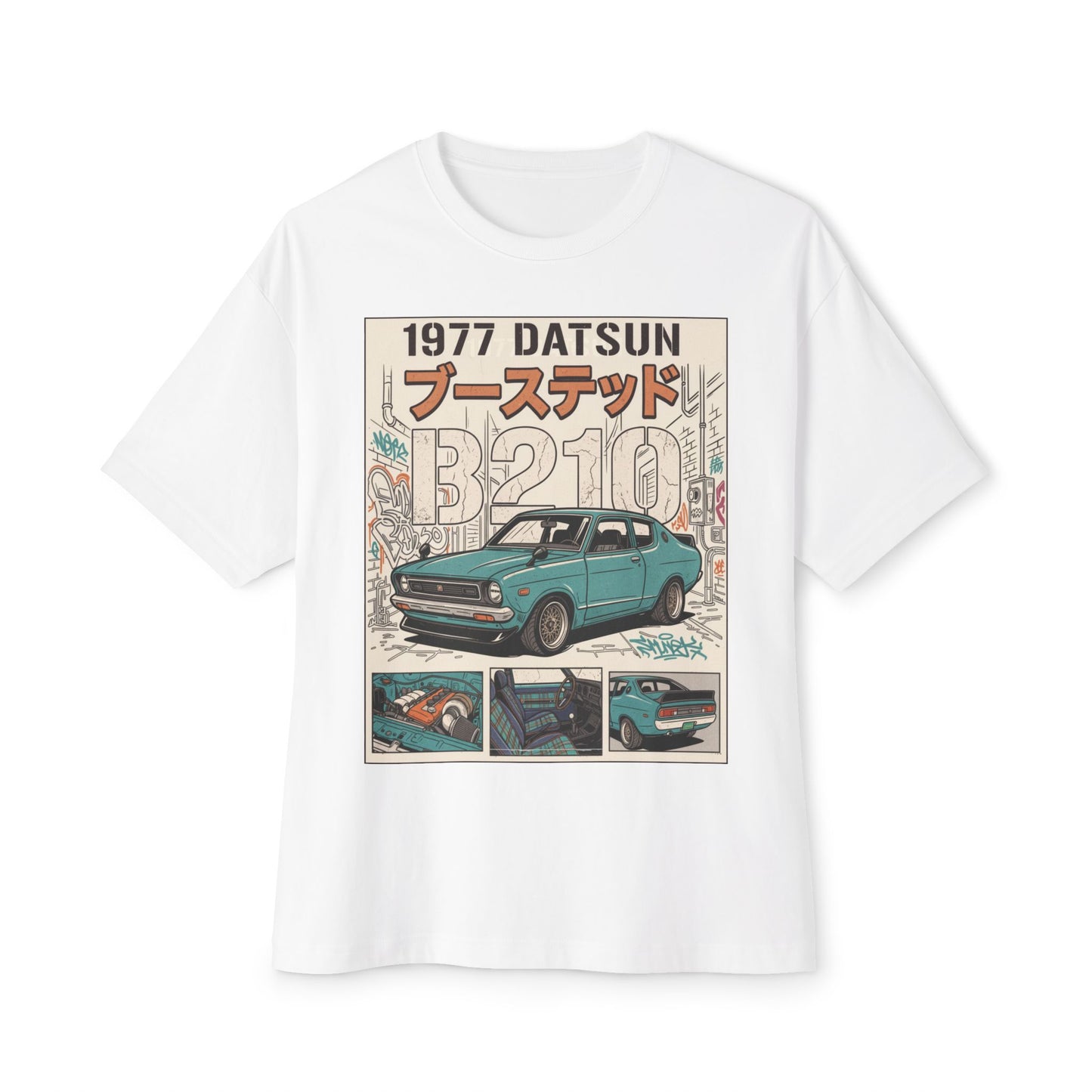 1977 Datsun 3210 Vintage Car Tee — Retro Japanese JDM Graphic T-Shirt