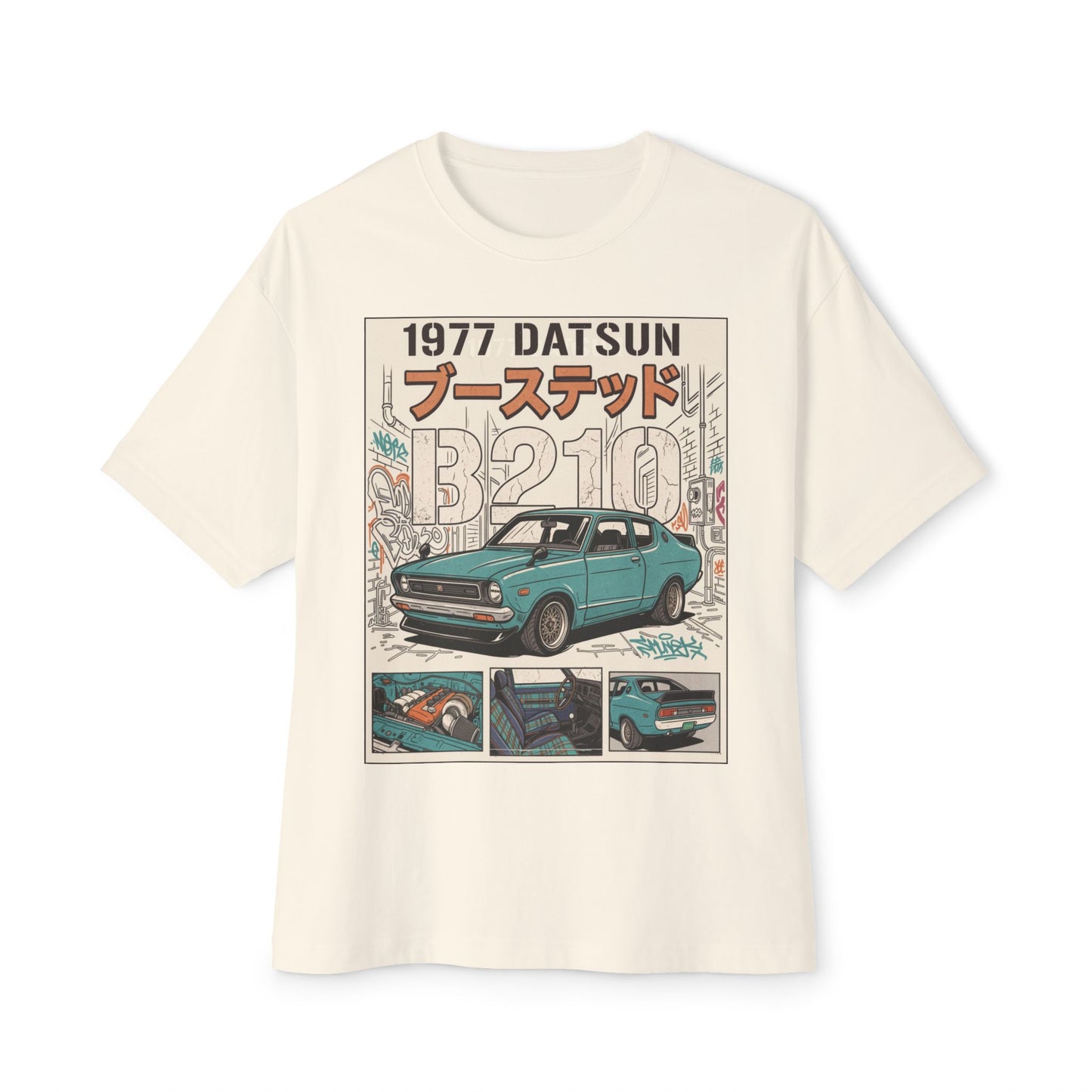 1977 Datsun 3210 Vintage Car Tee — Retro Japanese JDM Graphic T-Shirt