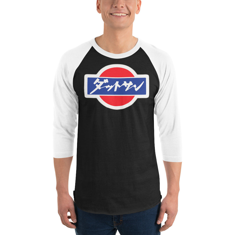 Datsun Japanese Logo3/4 sleeve raglan shirt