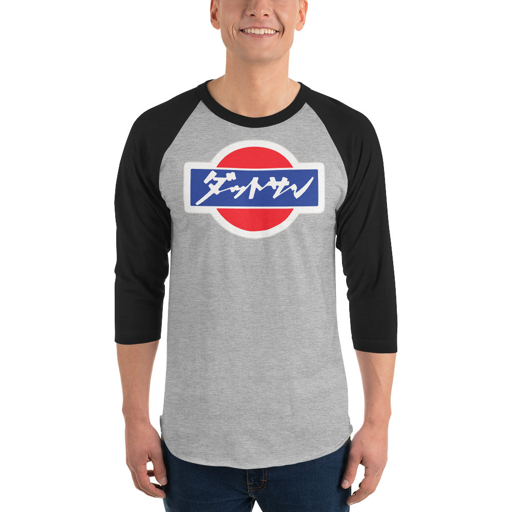 Datsun Japanese Logo3/4 sleeve raglan shirt